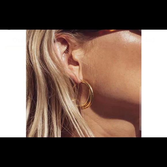 Chunky hoop earrings - Picture 1 of 4